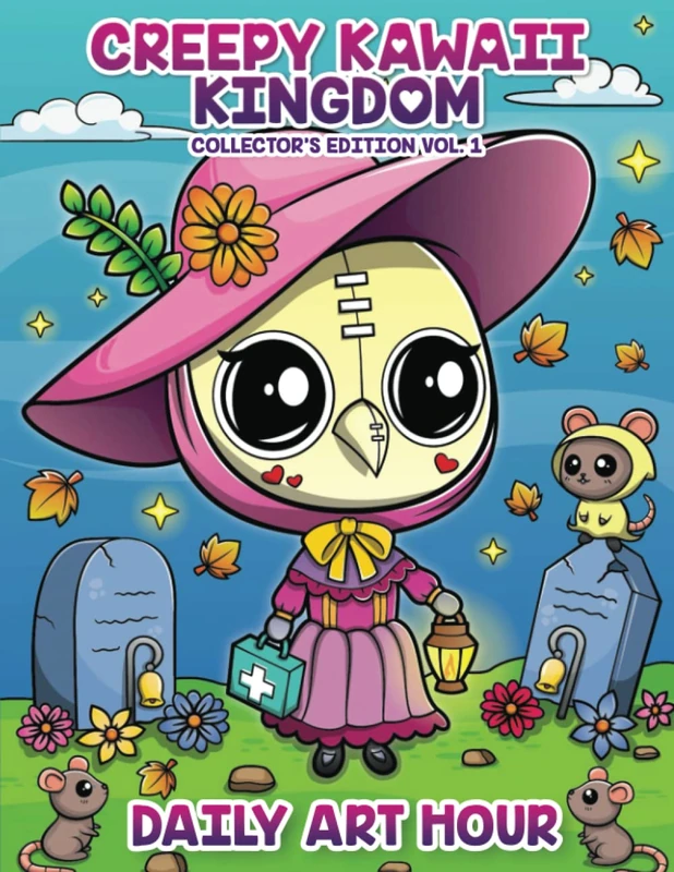 Creepy Kawaii Kingdom Collector's Edition Vol. 1: 240 Coloring Pages with Cute Adorable Pastel Goth for Kids and Adults