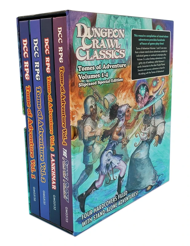 Goodman Games DCC RPG Tomes of Adventure Slipcase – 4 Books
