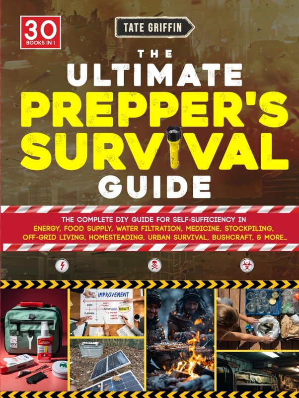 The Ultimate Prepper's Survival Guide: The Complete DIY Guide for Self-Sufficiency in Energy, Food Supply, Water Filtration, Medicine, Stockpiling, off-Grid Living, Homesteading, Urban Survival..