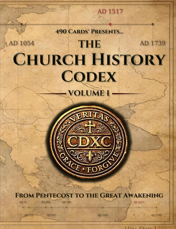 The Church History Codex — Volume I: From Pentecost to the Great Awakening (490 Cards® Church History Codex)