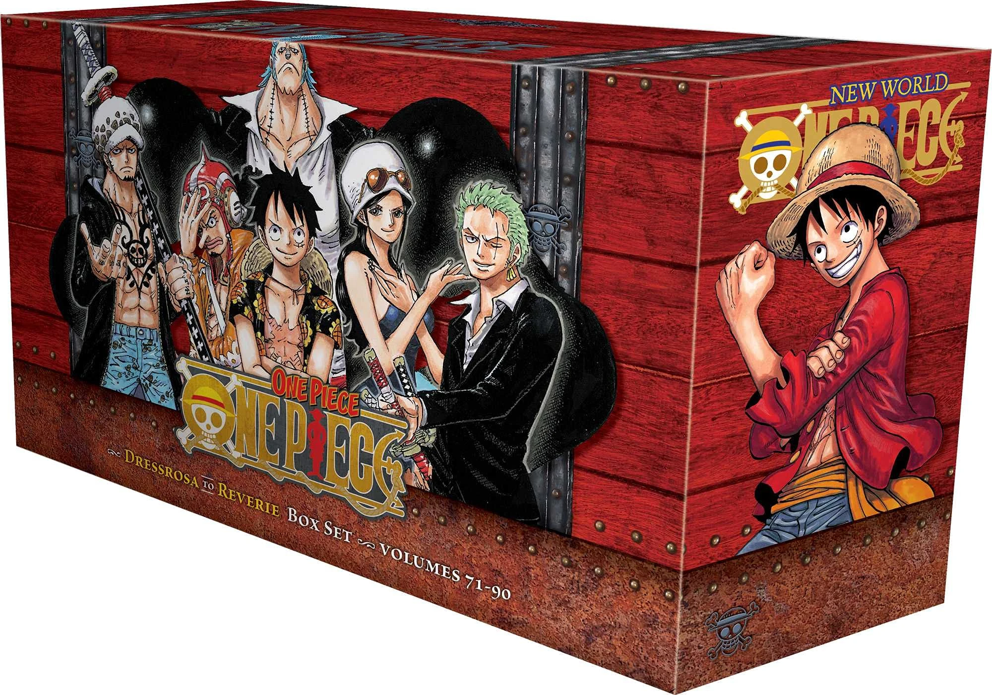 One Piece Box Set 4: Dressrosa to Reverie: Volumes 71-90 with Premium: Volume 4 (One Piece Box Sets)