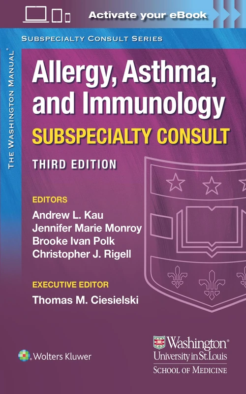 The Washington Manual Allergy, Asthma, and Immunology Subspecialty Consult (The Washington Manual Subspecialty Consult Series) - Image 1
