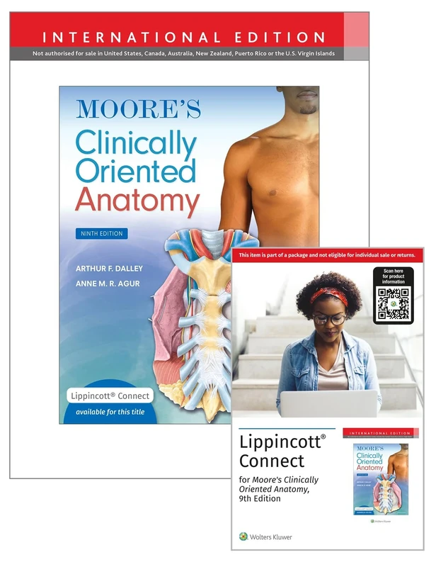Moore's Clinically Oriented Anatomy 9e International Edition Print Book and Digital Access Card Package (Lippincott Connect)