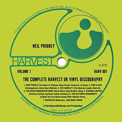 The Complete Harvest UK Vinyl Discography: Volume 1