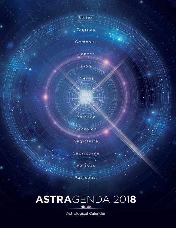 AstrAgenda 2018: Agenda Astrologique 2018 Bilingue Francais Anglais - Image 1