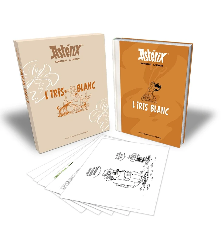 ASTERIX Tome 40 Artbook - L'Iris blanc: L'artbook. Coffret avec 5 ex-libris
