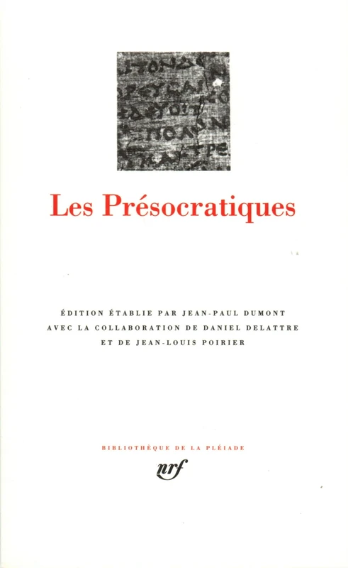 Les Presocratiques