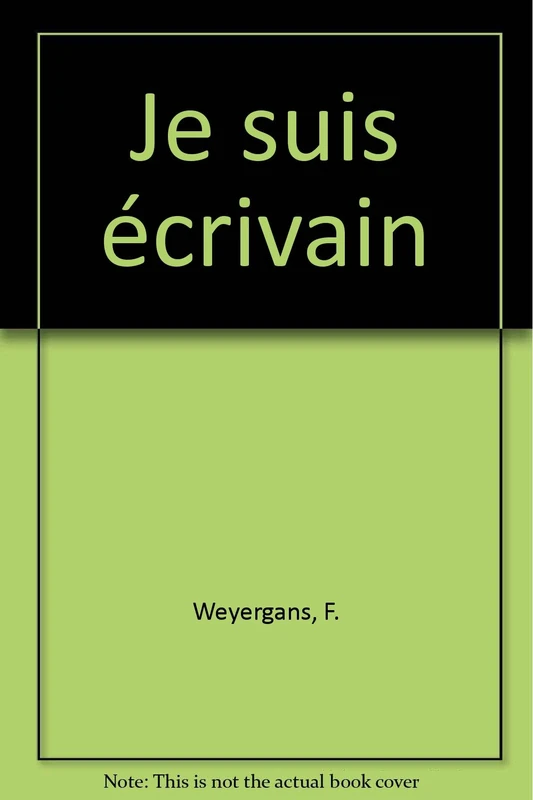 Je suis écrivain - Image 1