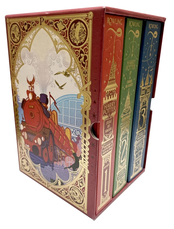 Harry Potter - Coffret Harry Potter MinaLima: Graphisme et illustrations de MinaLima-Livres 1 à 3
