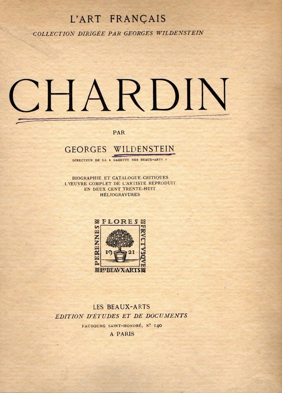 Chardin: Catalogue Raisonne: suivi du catalogue des oeuvres