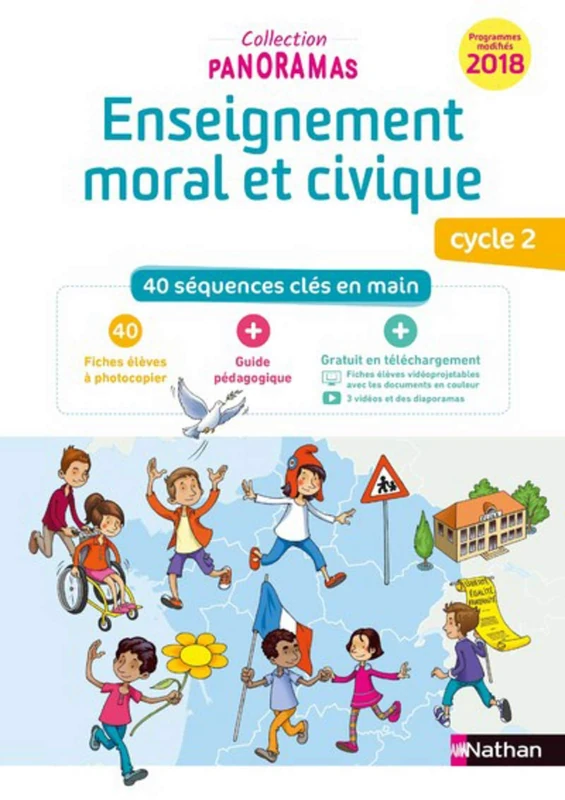 Enseignement moral et civique - Fichier à photocopier Cycle 2 - 2019: 40 séquences clés en main : 40 fiches élèves à photocopier + Guide pédagogique