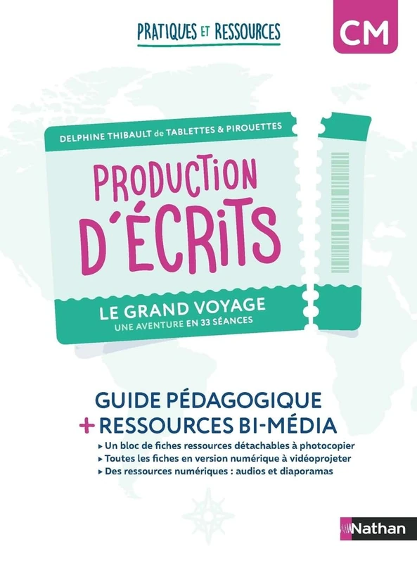 Pratiques et ressources - Production d'écrits CM - Le grand voyage: Guide pédagogique + ressources bi-média