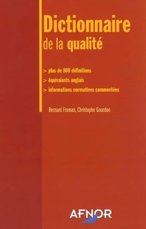 Dictionnaire de la qualité