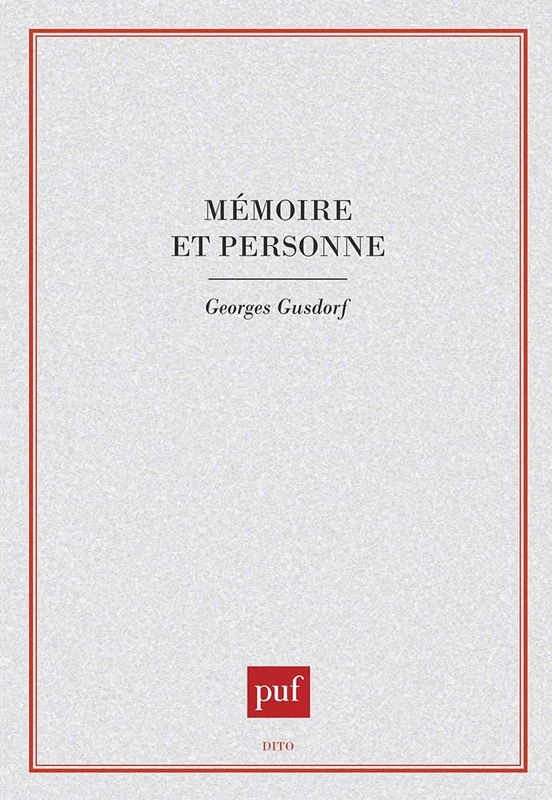 Mémoire et personne - Image 1