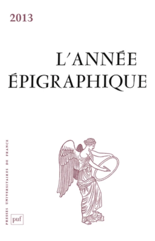 année épigraphique vol. 2013 - Image 1