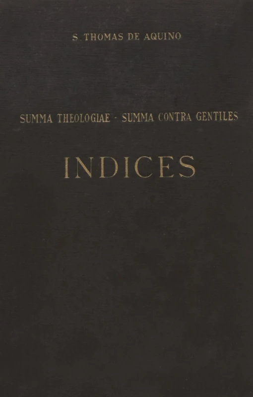 INDICES (SUMMA-C.GENT.) 16R - Image 1