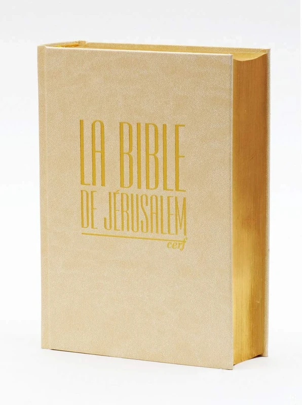 LA BIBLE DE JERUSALEM - COMPACTE BLANCHE DOREE: Edition compacte blanche dorée