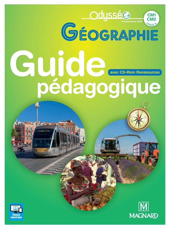 2Géographie CM1/CM2 Guide pédagogique + cd rom (Odysséo)