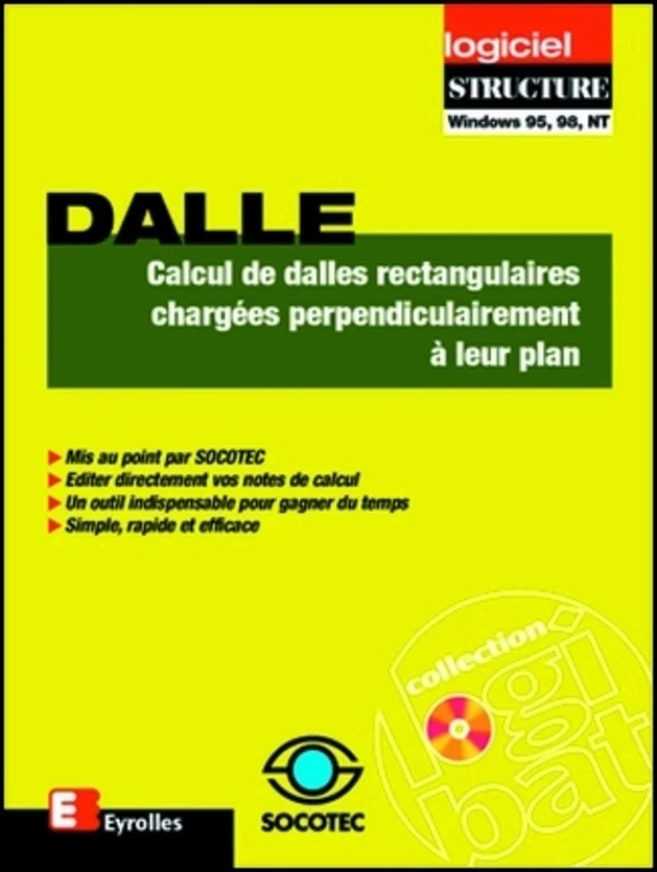 Logiciel DALLE: Calcul des dalles rectangulaires chargées perpendiculairement à leur plan - Image 1