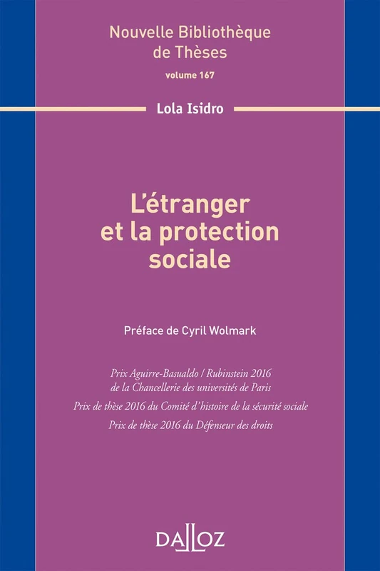 L'étranger et la protection sociale - Volume 167