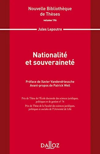 Nationalité et souveraineté - Volume 196