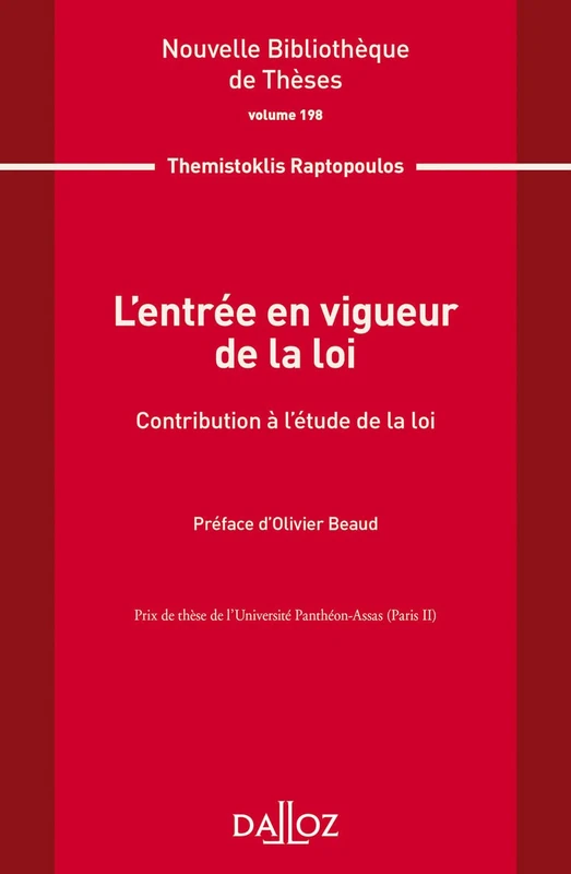 L'entrée en vigueur de la loi - Volume 198 - Image 1