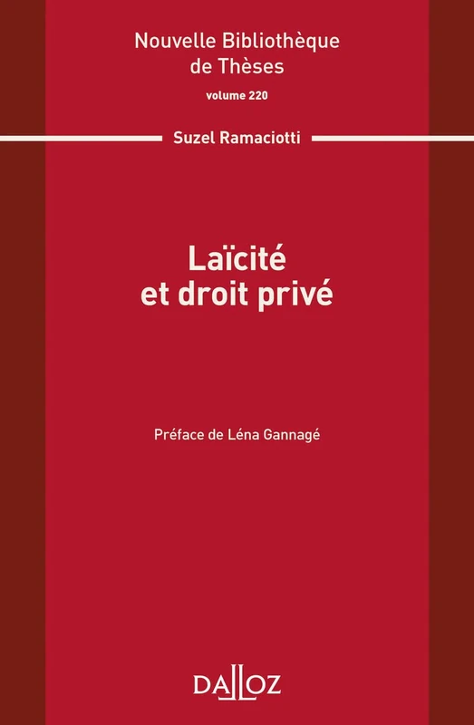 Laïcité et droit privé - Volume 220 (220)