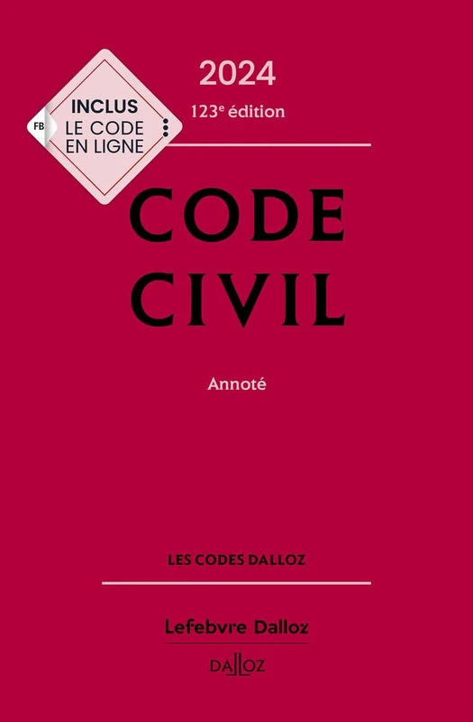 Code civil 2024, annoté. 123e éd. - Image 1