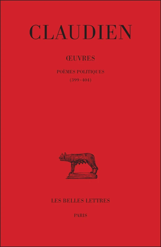 Claudien, Oeuvres. Tome III, Poemes Politiques (399-404): 415 (Bude Claudien)