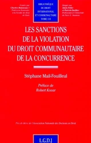 les sanctions de la violation du droit communautaire de la concurrence (118)