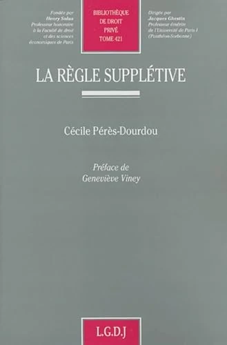 La regle suppletive: 421