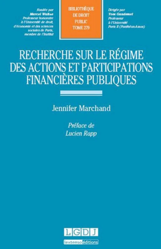 RECHERCHE SUR LE RÉGIME DES ACTIONS ET PARTICIPATIONS FINANCIÈRES PUBLIQUES (279) - Image 1