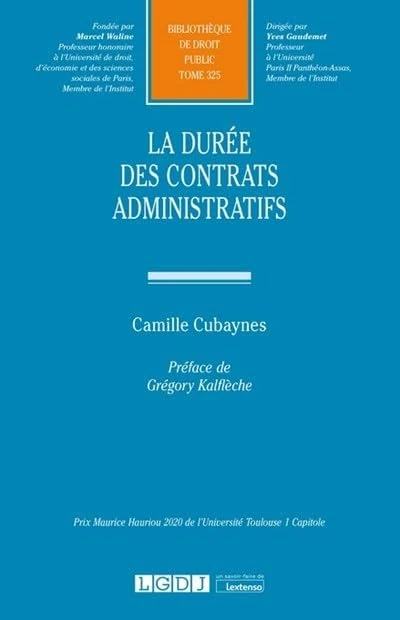 La durée des contrats administratifs (Tome 325) - Image 1