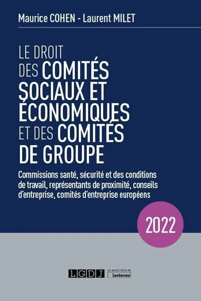 Le droit des comités sociaux et économiques et des comités de groupe (CSE): Commissions santé, sécurité et des conditions de travail, représentants de ... comités d'entreprise européens (2022) - Image 1