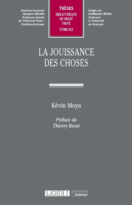 La jouissance des choses (Tome 632)
