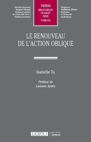 Le renouveau de l'action oblique (Tome 633) - Image 1