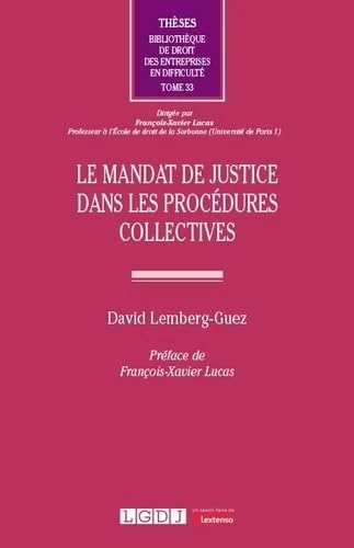 Le mandat de justice dans les procédures collectives (33)