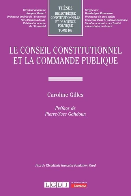 Le Conseil constitutionnel et la commande publique (169)