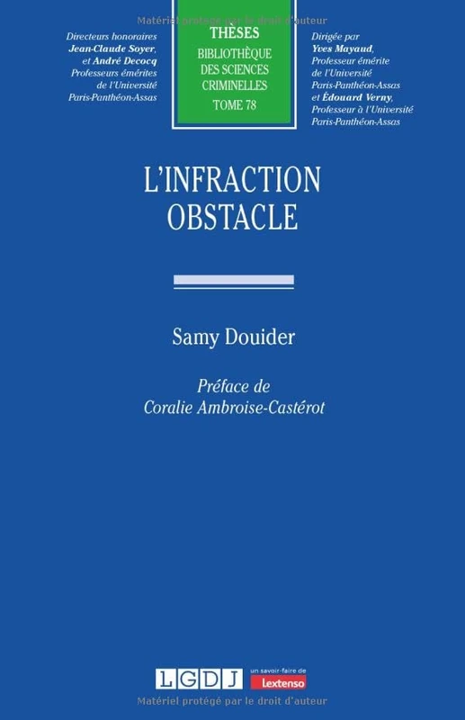 L'infraction obstacle (78)