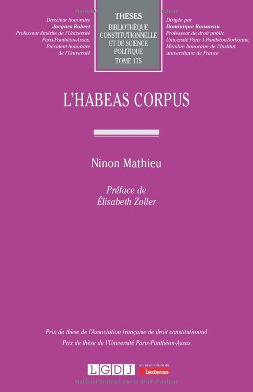 L'habeas corpus (175)