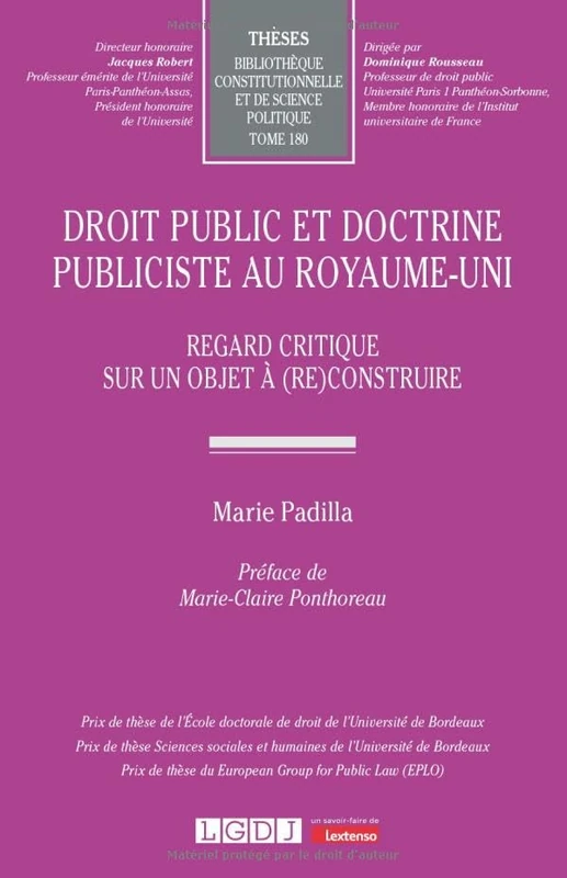 Droit public et doctrine publiciste au Royaume-Uni: Regard critique sur un objet à (re)construire (180) - Image 1