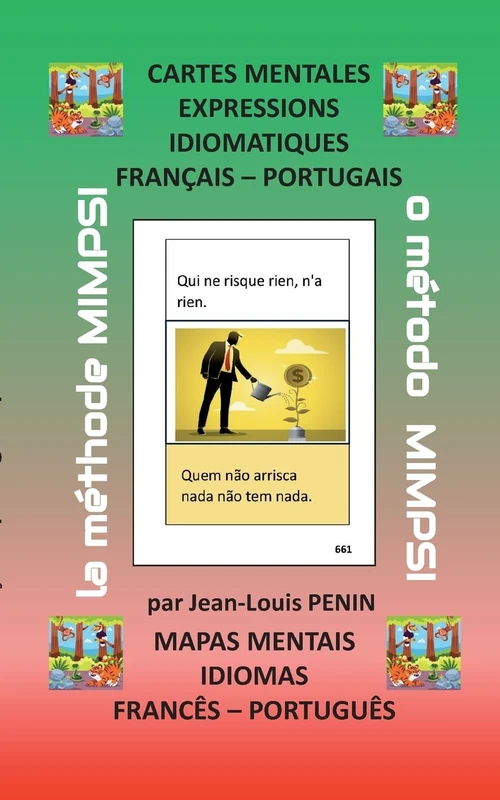 Cartes mentales expressions idiomatiques français portugais: mapas mentais idiomas francês portugês - Image 1