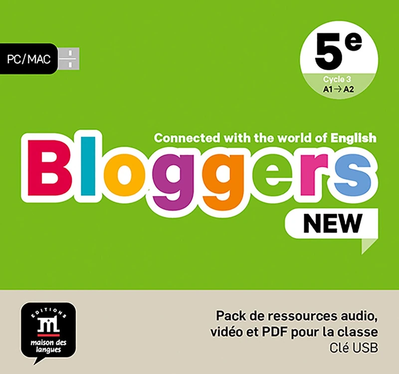 Bloggers NEW 5e - pack de ressource audio, vidéo et PDF pour la classe: Connected with the world of English - Image 1