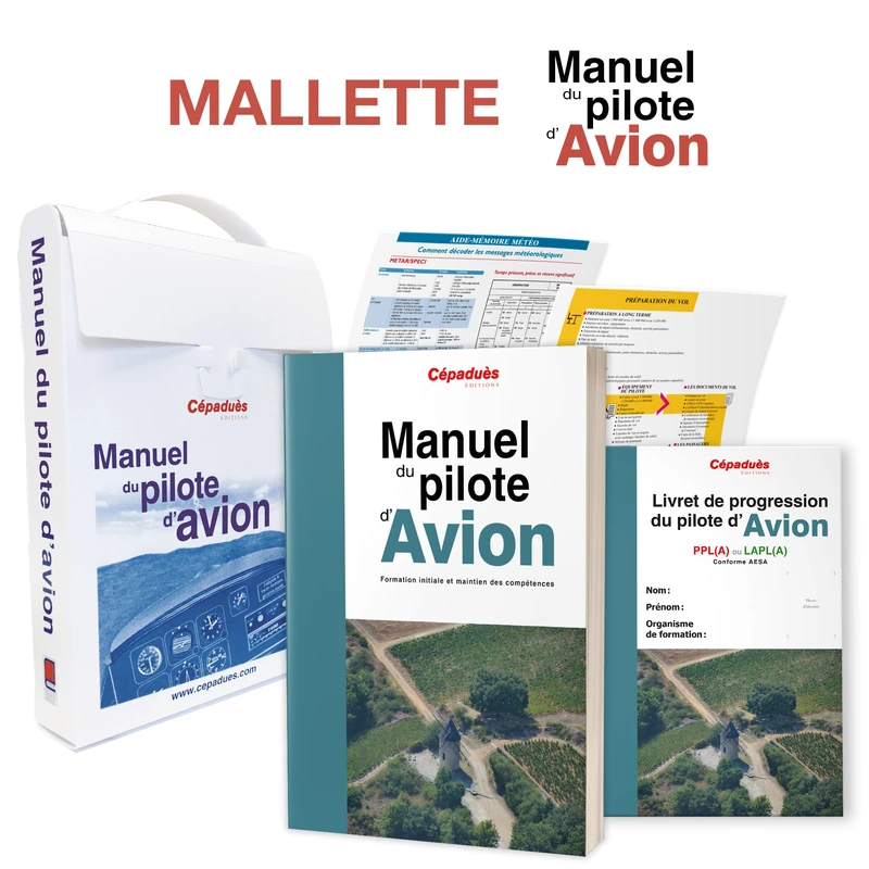 Mallette Du Manuel Du Pilote D'Avion. Formation Initiale Et Maintien Des Compétences