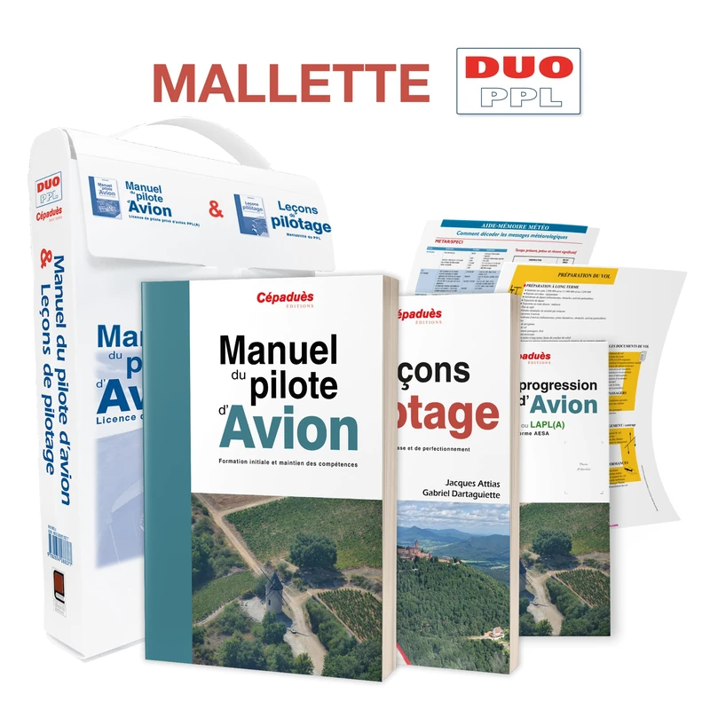 MALLETTE DUO PPL : LE MANUEL DU PILOTE D'AVION 21e ED + LECONS DE PILOTAGE 7e ED: Manuel du pilote d'avion ; Leçons de pilotage