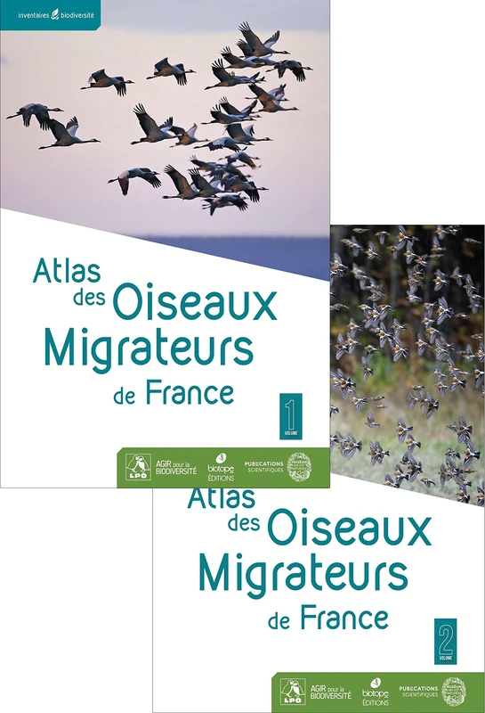 Atlas des Oiseaux Migrateurs de France (2 volumes): Pack en 2 volumes : Tome 1, Des Phasianiadés aux Procellariidés ; Tome 2, Des Ciconiidés aux Emberizidés