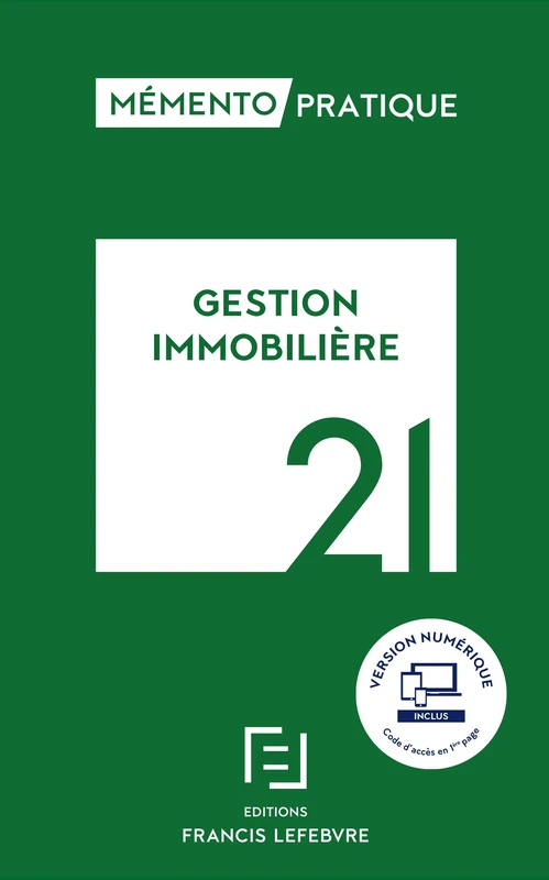 DALLOZ Memento Gestion Immobiliere 2021 - Legal Guide