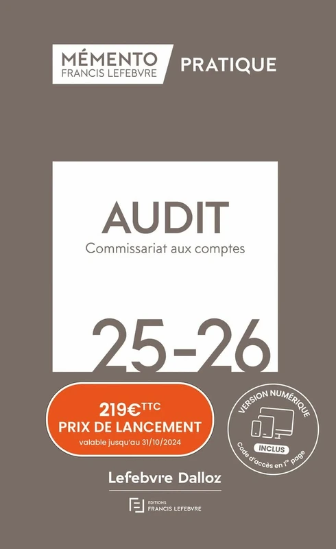 Mémento Audit et commissariat aux comptes 2025 2026