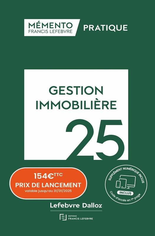 Mémento Gestion immobilière 2025 - Image 1