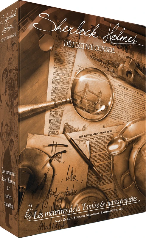 Asmodee Sherlock Holmes SCSHDC01FR Sherlock Detective Holmes Tip: The Murder of Tamise & Other Inventions, Multicoloured, Pack of 180 (Pack of 1)